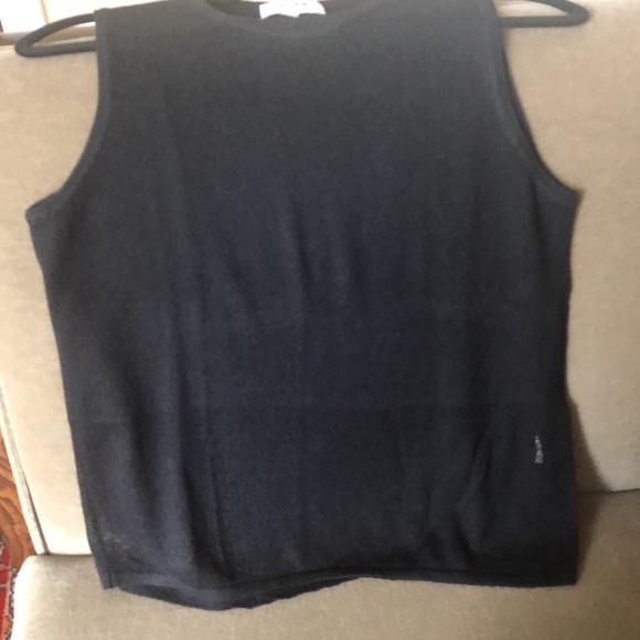 Next black sleeveless top with sheer bottom. - Picture 3 of 5